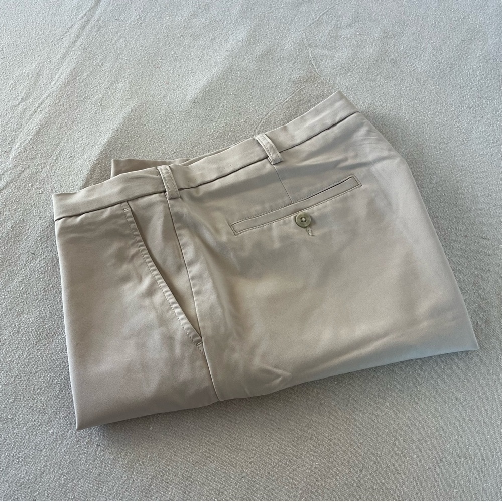 Links Edition Golf Shorts Men's 36 Tan Flat Front Performance Athletic Stretch